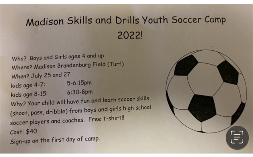 Madison Schools Soccer Mini-Camp